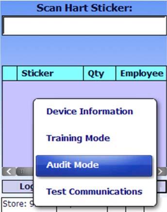 The scanner will download all stickers that are available for audit.