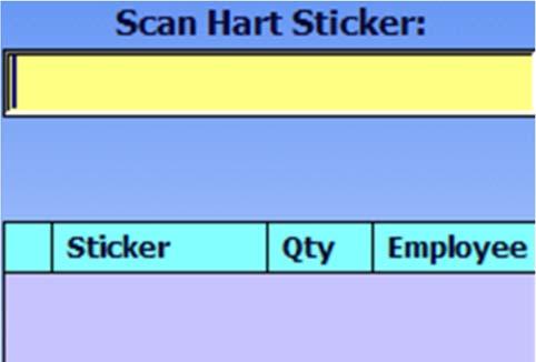 NOTE: If there are stickers in the Scanner that have not yet been transmitted, (for example, Employee is logging out