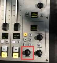 The Speakers are a similarly controlled from the mixing desk. ARC8 Mixer To adjust the speaker volume, you the use the Monitor fader located second on the right of the mixer.