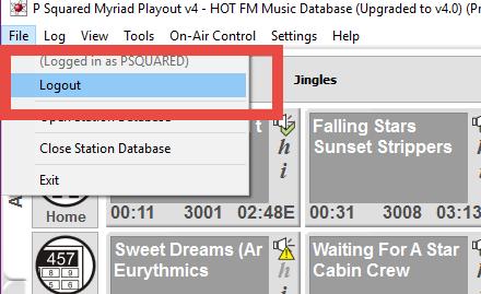 Myriad Playout as the computer boots up and to automatically login using a default login name.