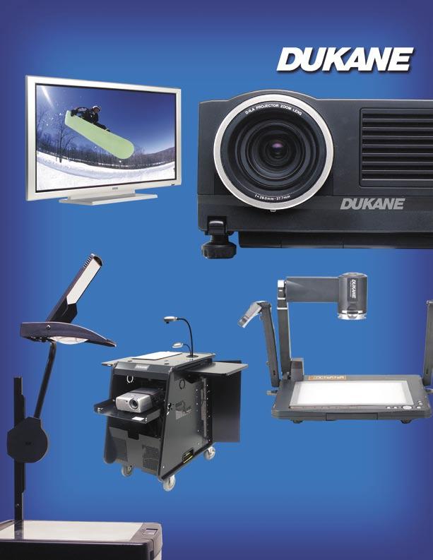 Dukane s industry leading 5 Year warranty on selected products Audio Visual Products Product Catalog Projection Systems Data/Video Projectors.... 2-6 Visualizers and Document Cameras.