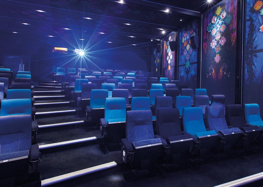 SCREEN 2 Size: 152m² Capacity (seated): 132 (plus 2 accessible bays) Perfect for: Industry Screenings and Premieres /
