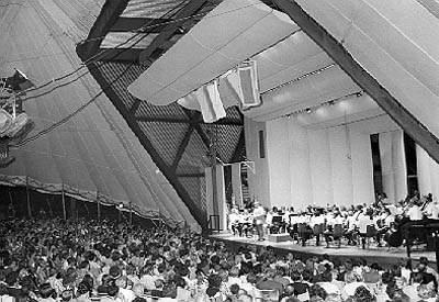 Music Pavilion History Suc c ess Leads to More Facilities Minnie Gugenneheimer Shell - 1965 Saratoga -1966 Merriweather Post -1967