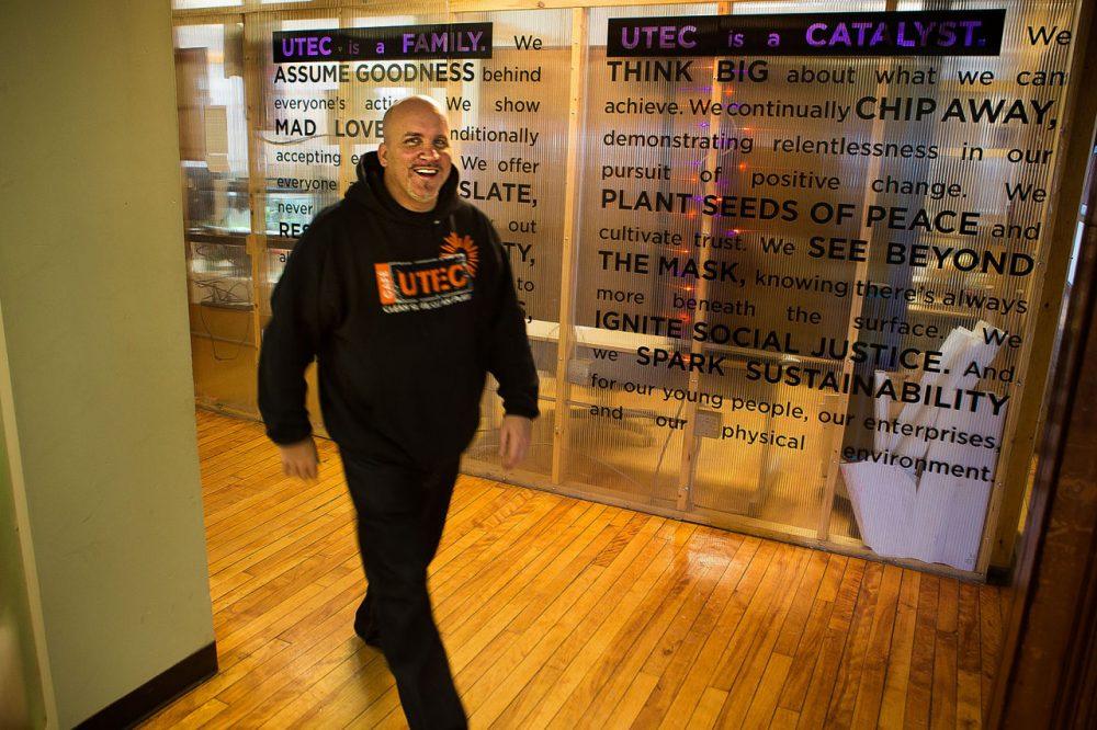 UTEC executive director Gregg Croteau, in a 2015 file photo. (Jesse Costa/WBUR) Croteau gets it.