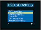 Free to air channels decoder (**) Once one of the available services listed in 'DVB services' has been selected, it may be decoded and monitored.