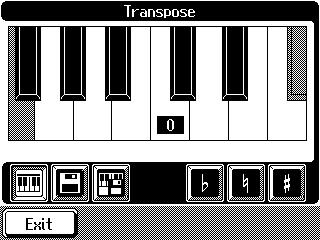 Chapter 3 Some Handy Features Transposing the Key of the Keyboard (Key Transpose) You can transpose the key of a performance without having to shift the position of your fingers on the keyboard.