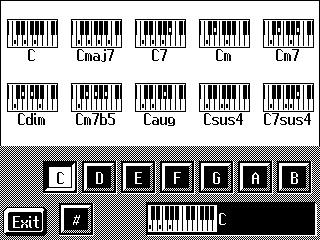 Chapter 2 Automatic Accompaniment Viewing Chord Fingerings (Chord Finder) Whenever you are not sure how a certain chord is fingered, you can display the notes of the chord on the screen. 1.