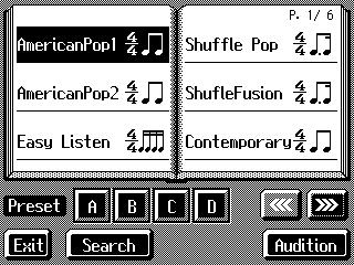 Chapter 2 Automatic Accompaniment Selecting Music Styles (Music Style Buttons) You can select a variety of different Music Styles by pressing the Music Style buttons.