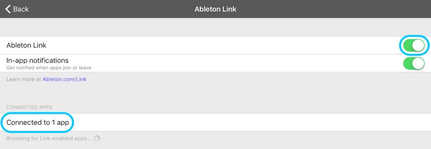 Be sure mydmx GO and the Ableton Link device are on the same network. 2.