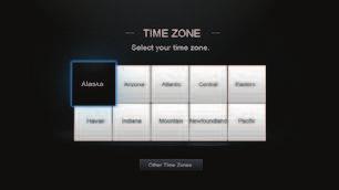 Use the Arrow buttons on the remote to highlight your country, and then press the OK button. 5. Use the Arrow buttons on the remote to highlight your time zone, and then press OK. 6.