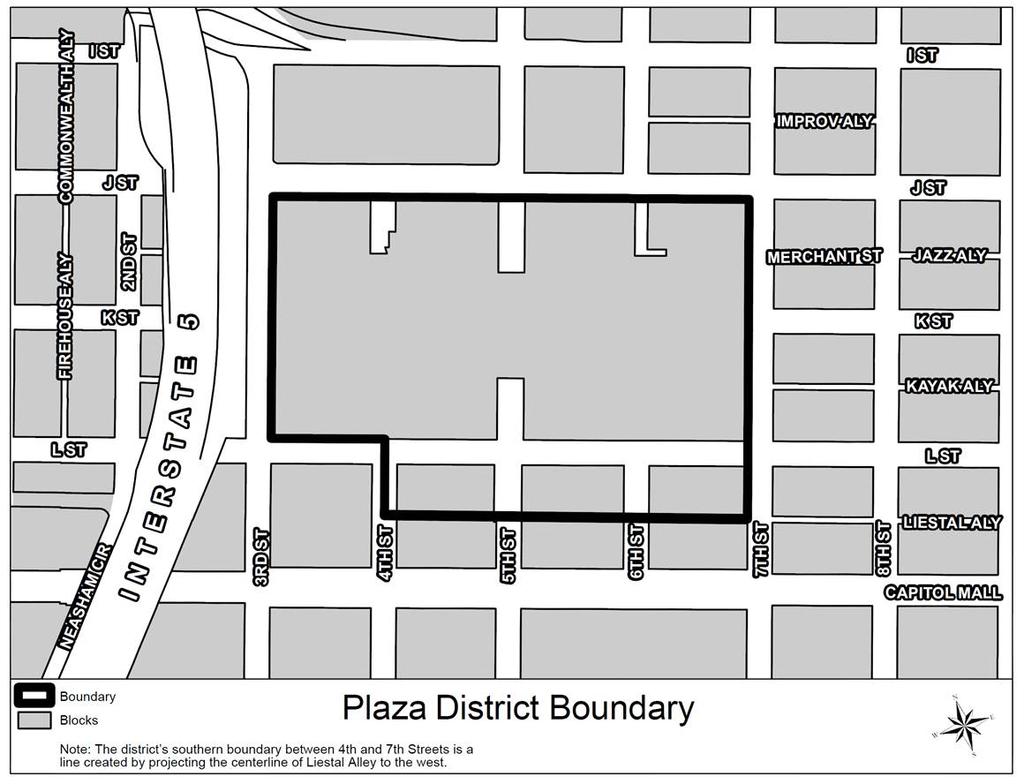 another structure); is located at an entrance to the plaza district; is not more than 10 feet wide; and has a total surface area on each side (including the base) of not more than 120 square feet.