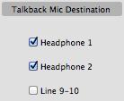 Choosing the Talkback Mic Destination 1. Open Maestro and select the Device Settings tab at the top (or use the keyboard combination [ +3]). 2.