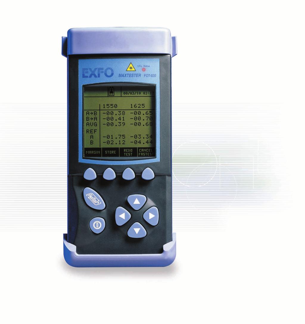 Maximizing Testing Efficiency The FOT-920 MaxTester is a compact,