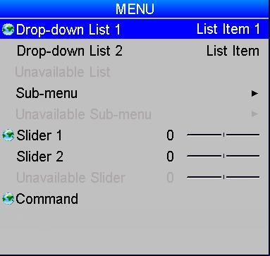Using The Menus USING THE MENUS Use the buttons on the projector control panel or on the remote control, to access the menu system. To open or close the on-screen display (OSD), press MENU.