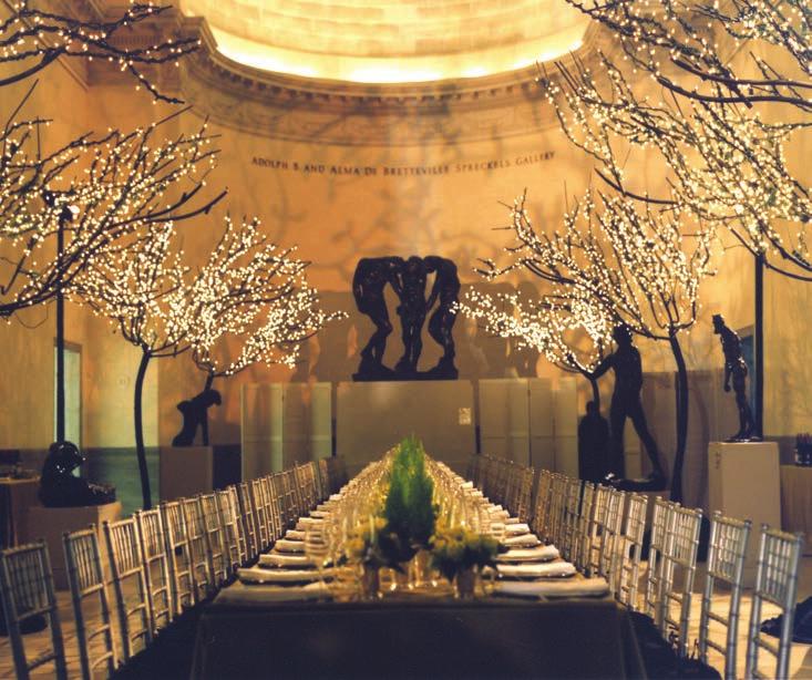 Capacity: 500 reception 500 seated Rodin Galleries Perhaps the only place in the world where you can dine amid Rodin