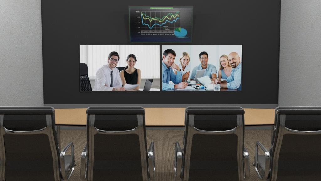 Turn Any Video Conferencing End-point Into an Immersive Environment Up Close and Personal Farthest remote participants are brought virtually closer. Pixels on the farthest face increases by 6.
