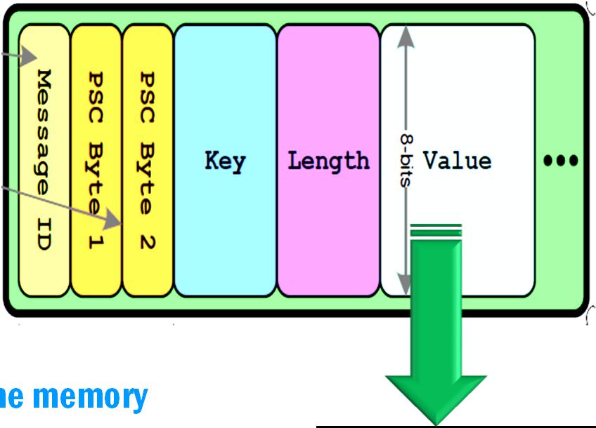 Metadata Value Element is Memory Space Bytes may be assigned to ASCII Binary blocks Values: integers, floating point Value The Key Number identifies the organization