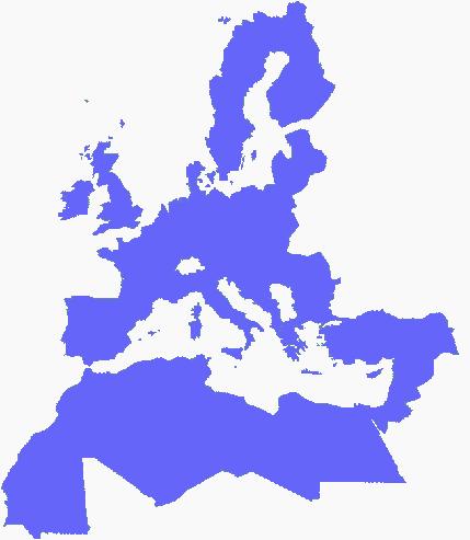 Key figures for the Euro-Mediterranean area 43 countries Member States of the European Union Mediterranean coastal States A population of about 700 million people Around 500 million people