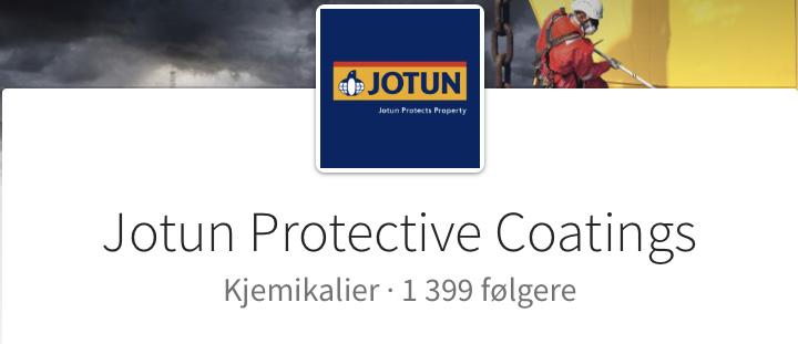 LinkedIn company: New design principle Jotun Group Undertitle http://www.jotun.