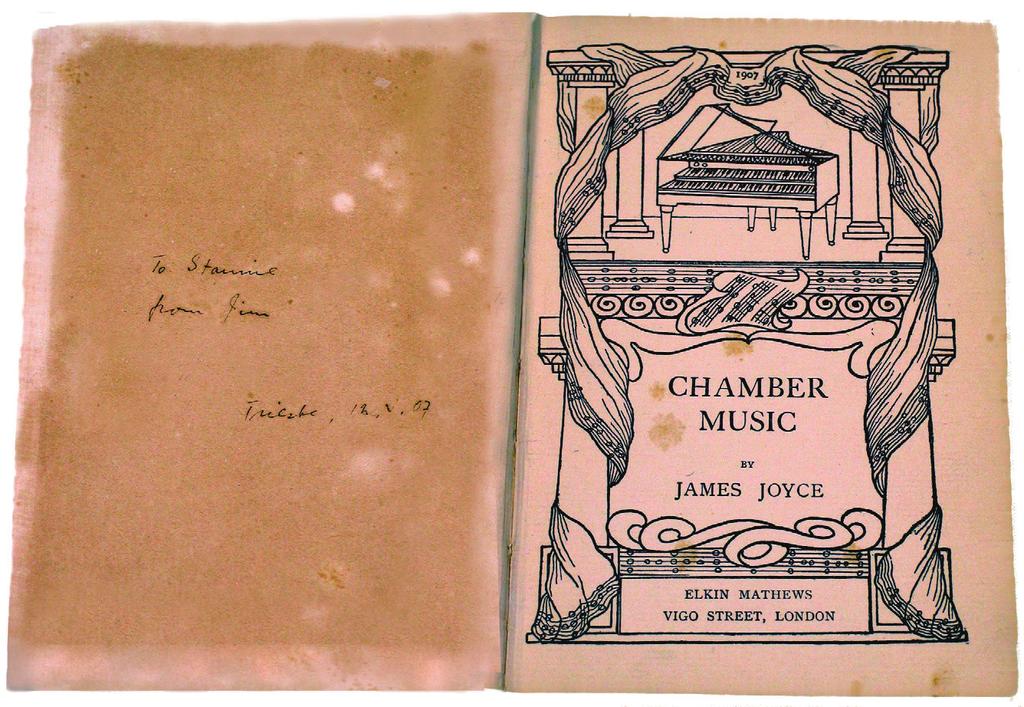 edition of Joyce s Chamber Music (1907) Slika
