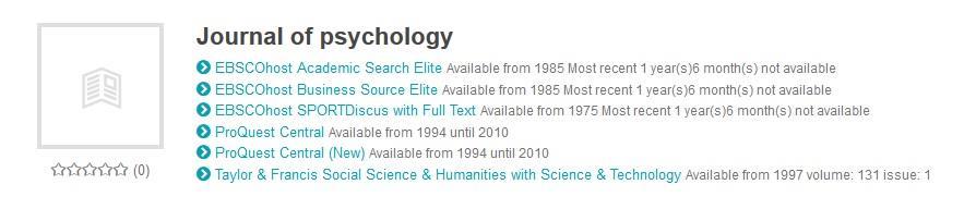 How to find journals and search them Write the name of the journal or the research area (e.g.
