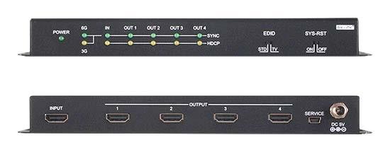Cypress 4K UHD HDMI Splitters 4K UHD HDMI SPLITTERS - CYPRESS These HDMI splitters with HDCP2.2 are designed for splitting a single HDMI input into multiple outputs.