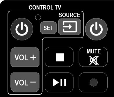 FUNCTION Learning Your TV Remote Control Buttons Your NMS ETA TM Stereo comes with a special remote control that can control your TV by learning the codes of the Source, Volume Up, Volume Down and