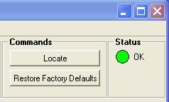 Locate Function For larger systems which may have multiple cards of the same type in a single rack, or multiple rack systems on a large central control system we have added a useful utility which