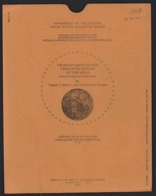 $150 Department of the Interior United States Geological Survey. Geologic Atlas of the Moon Taurus-Littrow Region- Apollo 17. I-800.