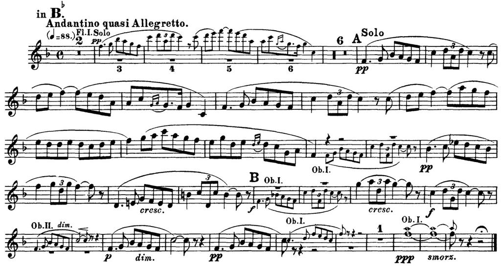 9 Wagner, Elsa s Procession to the Cathedral (solo excert) & bb b b b b & bb b b b b q = 72