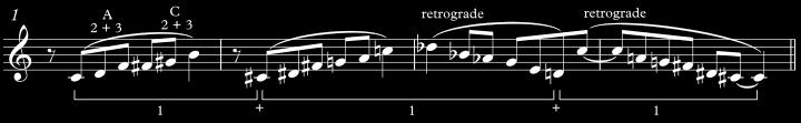 2] As I already discussed in section 4.4.1, the trichords 2+3 and 3+2 are basic elements of the minor pentatonic scale. [ex 4.7.5.