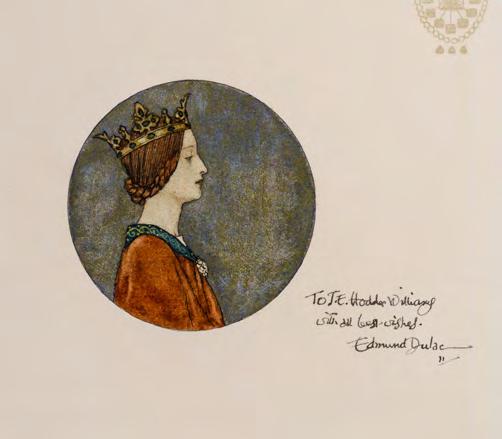 Limited to 750 numbered copies, the preeminent copy, Number One, the publisher's copy with an original watercolor on the title page and inscribed by Dulac: "To J.E.