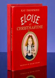 Eloise at Christmastime. New York: Random House, 1958. First printing, signed by Hilary Knight on the preliminary leaf.