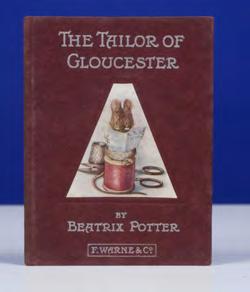 First Published Edition of The Tailor of Gloucester Rare Original Printed Glassine Dust Jacket DB 00665. $16,500 POTTER, Beatrix.