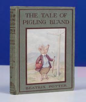 $4,500 Hog Wild First Edition of The Tale of Pigling Bland POTTER, Beatrix. The Tale of Pigling Bland. London and New York: Frederick Warne and Co., 1913.