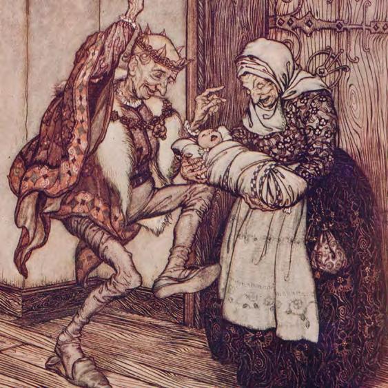 In the Scarce Dust Jacket and Box [RACKHAM, Arthur. illustrator]. GRIMM, Jakob and Wilhelm. The Fairy Tales of the Brothers Grimm... New York: Doubleday, Page & Co., 1909.