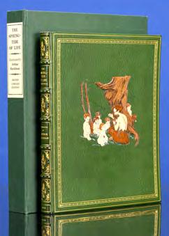 $2,250 Beautifully Bound by Christopher Lewis [RACKHAM, Arthur, illustrator]. SWINBURNE, Algernon Charles. [LEWIS, Christopher, binder]. The Springtide of Life.