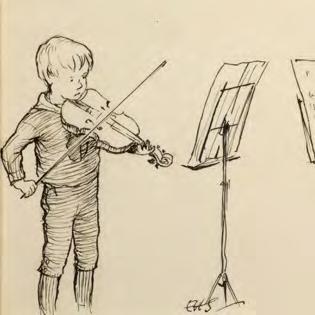 A Scarce Original, Autobiographical Drawing Not to be Pooh-Pooh'ed SHEPARD, E[rnest] H. Boccherini's Minuet and the Caliph of Baghdad [N.p.: n.d., ca. 1950].