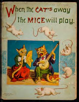 When The Cat's Away The Mice Will Play. New York: McLoughlin Brothers, 1905. First edition, New Chimney Corner series No.