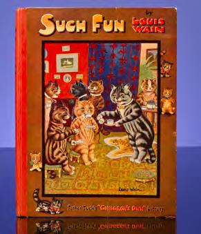 Such Fun with Louis Wain... London: Raphael Tuck & Sons, Ltd., [n.d. but not after 1923]. First edition. Quarto.