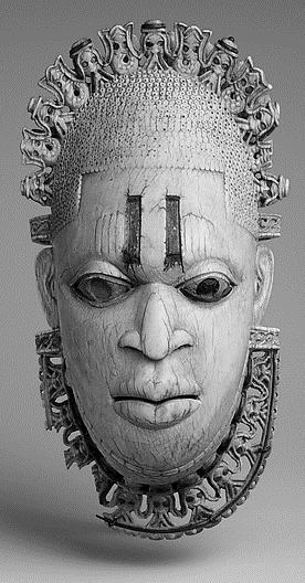 a b Figure 19: a) A Nigerian mask: Queen Mother Pendant Mask Iyoba (Court of Benin-16th century). b) A Japanese mask: Noh Mask of Magojiro (Edo period- 19th century).