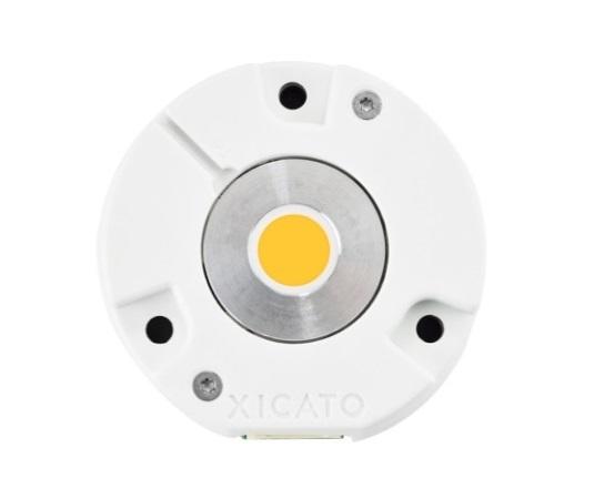 MECHANICAL CHARACTERISTICS MECHANICAL SPECIFICATIONS Dimensions: Ø 50mm x 20mm (1.97 x 0.78 ) * Xicato recommends an insertion space of Ø 52mm Weight: Module Source Type: Module Housing: 48 grams (1.