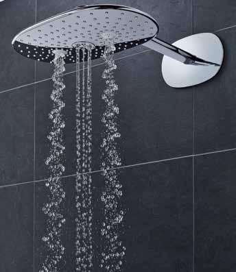 OVERHEAD SHOWERS A stunning range of overhead showers that offer an exciting
