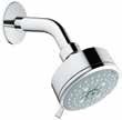 26 497 001 Overhead shower 200 1 spray pattern: Rain WELS 3 Stars, 9ltrs/min 27 541 000* Overhead shower 200 1 spray pattern: Rain with StarLight only WELS 3 stars, 9 ltrs/min *Available as a