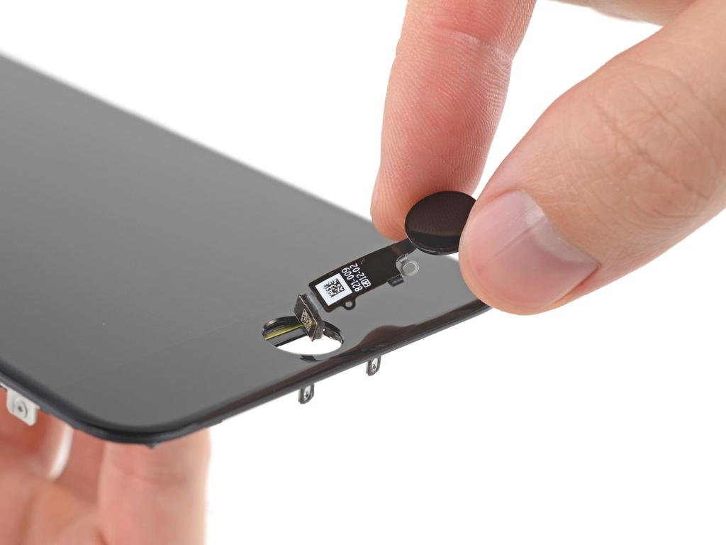 Step 36 Remove the home/touch ID sensor assembly by lifting it through the front side of the display.
