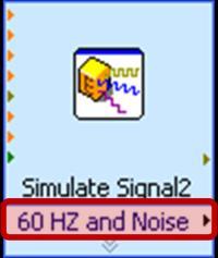 g. Place a checkmark in the Add noise checkbox to add noise to the sine signal. h. Select Uniform White Noise from the Noise type pull-down menu. i. Enter 0.1 in the Noise amplitude text box. j.