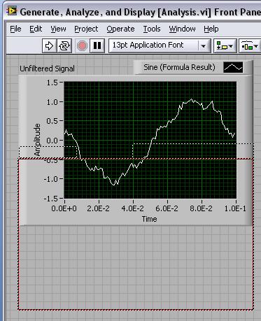 Place the additional waveform graph in