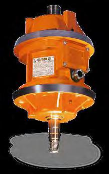 H V The V series is made up of vertical vibrators with double conical flange. These vibrators are typically used in circular screens and in medium-size and large sieves.