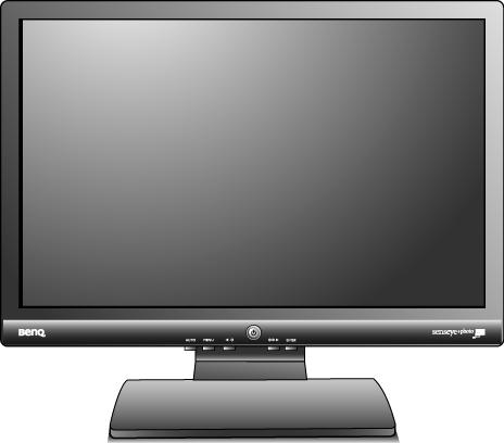 2. Getting to know your monitor Front view Back