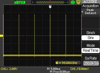 Average: The oscilloscope acquires several waveforms, averages them, and displays the resulting waveform. Advantage: You can use this mode to reduce random noise. Picture 2.9-4 Average Mode Picture 2.
